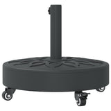 Parasol Base with Wheels for 38 / 48 mm Poles 27 kg Round 4007976