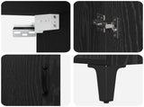 Highboard 2 pcs Black Oak Engineered Wood 3394589