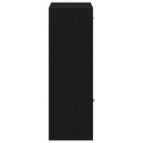 Book Cabinet/Room Divider Black Oak 60.5x30x90cm Engineered Wood 862473