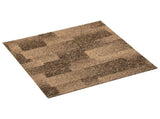 Floor Carpet 20 pcs Brown 50 x 50 cm PP 42046765