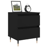 Bedside Cabinets 2 pcs Black 40x35x50 cm Engineered Wood 826863