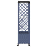 Raised Bed with Trellis and Roof Grey 164 x 40 x 144 cm PP 3423102