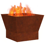 Fire Bowl Brown 40 x 40 x 35 cm Weathering Steel 858909