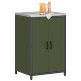 Kitchen Storage HATTEM Olive Green 60 x 50 x 92 cm Steel 874992