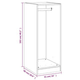Wardrobe Sonoma Oak 48x41x102 cm Engineered Wood 840816