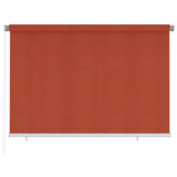 Outdoor Roller Blind 220x140 cm Terracotta HDPE 312791