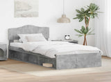 Bed Frame Concerte Grey 90 x 190 cm Solid Pine Wood 3412955