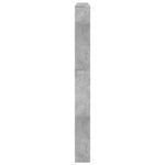 Shoe Cabinet with Mirror 5-Layer Concrete Grey 63x17x169.5 cm 3228281