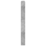 Shoe Cabinet with Mirror 5-Layer Concrete Grey 63x17x169.5 cm 3228281
