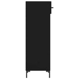 Shoe Cabinet Black 30x35x105 cm Engineered Wood 829677