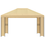 Gazebo 4 x 3 m Cream Polyester and Steel 190 gsm 900374