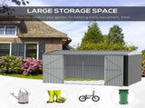 14 x 8ft Outdoor Garden Metal Storage Shed with Lockable Door, Tool Storage Box for Garden, Patio T3398P318660