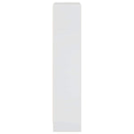 ZNTS Bookcase High Gloss White 40x24x109 cm Engineered Wood 858303
