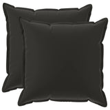 Throw Pillow 2 pcs HOUTEN Black 80 x 80 cm Polyester 936640