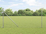 Fence Post 12 pcs Silver Powder-coated steel 42012800