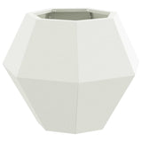 Planter 2 pcs White 50 x 50 x 40 cm Steel 884055