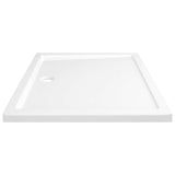 Rectangular ABS Shower Base Tray White 80x90 cm 148908