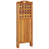 4-Panel Room Divider 162x2x115 cm Solid Wood Acacia 318548