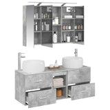 Bathroom Furniture Set 4 pcs Concrete Grey 3407018