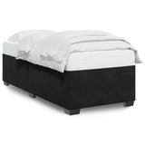 Bed Frame without Mattress Black Single Velvet 3284680