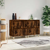 Sideboards 2 pcs Smoked Oak 60x35x70 cm Engineered Wood 3185756