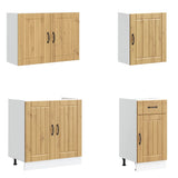 7 Piece Kitchen Cabinet Set Lucca Artisan Oak Engineered Wood 3314780