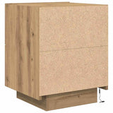 Bedside Cabinet with Drawer 2 pcs Artisan Oak 45 x 40 x 55 cm 863060