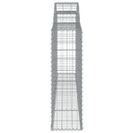 Arched Gabion Baskets 11 pcs 300x30x100/120 cm Galvanised Iron 3146530