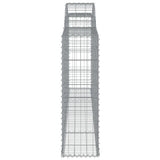 Arched Gabion Baskets 11 pcs 300x30x100/120 cm Galvanised Iron 3146530