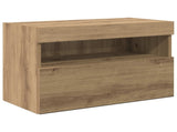 TV Wall Units Wall-mounted 6 pcs Artisan Oak Engineered Wood 3402975