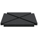 Umbrella Weight Plates 4 pcs Black Granite Triangular 14 kg 3318587