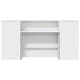 Reception Desk White 200x50x103,5 cm Engineered Wood 3324214