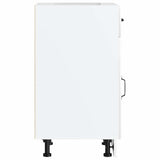 Kitchen Base Cabinet Lucca High Gloss White Engineered Wood 853709