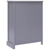 Sideboard with 10 Drawers Grey 113x30x79 cm Wood 284176