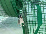Walk-in Polytunnel Garden Greenhouse, Outdoor Mesh Door Greenhouse with PE Cover and 6 Windows, 3.5 T3398P318714