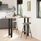 Bar Table Legs Black 2 pcs 60x cm Steel 4013356
