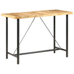 ZNTS Bar Table 150x70x107 cm Rough Mango Wood 286612