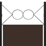 6-Panel Room Divider Brown 240x180 cm 320712