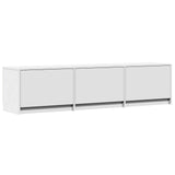 TV Cabinet with LED White 165 x 34 x 40 cm Engineered Wood 3418722