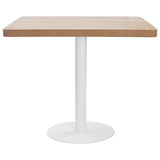 Bistro Table Light Brown 80X80 cm MDF 286432