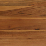 Dining Table Solid Acacia Wood and Steel 75x75x76 cm 246296