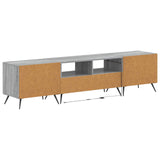 5 Piece LED TV Cabinet Grey Sonoma Engineered Wood 3416929