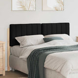 Upholstered Headboard Brown and Black 135 cm Solid Pine Wood 880185