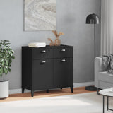 Sideboard VIKEN Black 80x40x80 cm Engineered Wood 374936