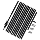 Ground Drill with Handle 80 mm with Extension Tube 13 m Steel 270541