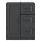 Sideboard with Drawer Black 66 x 34.5 x 87 cm Engineered Wood 895776