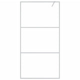 Walk-in Shower Wall Silver 100x195 cm Clear ESG Glass 152117