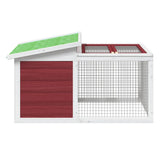 Rabbit Hutch Mocha 100.5x54x55 cm Solid Wood Pine 172291