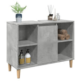 Bathroom Cabinet Concrete Grey 80x33x60 cm Engineered Wood 857132