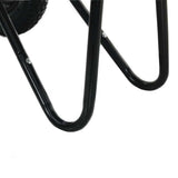 Wheelbarrow Silver and Black 124 x 73 x 65 cm Steel 42007974